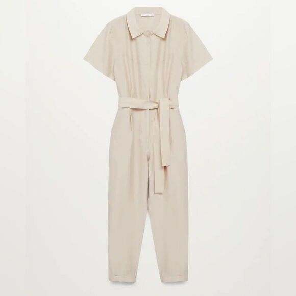 Mango Lyocell Jumpsuit New - Picture 4 of 8